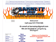 Tablet Screenshot of barnetthighperformance.com